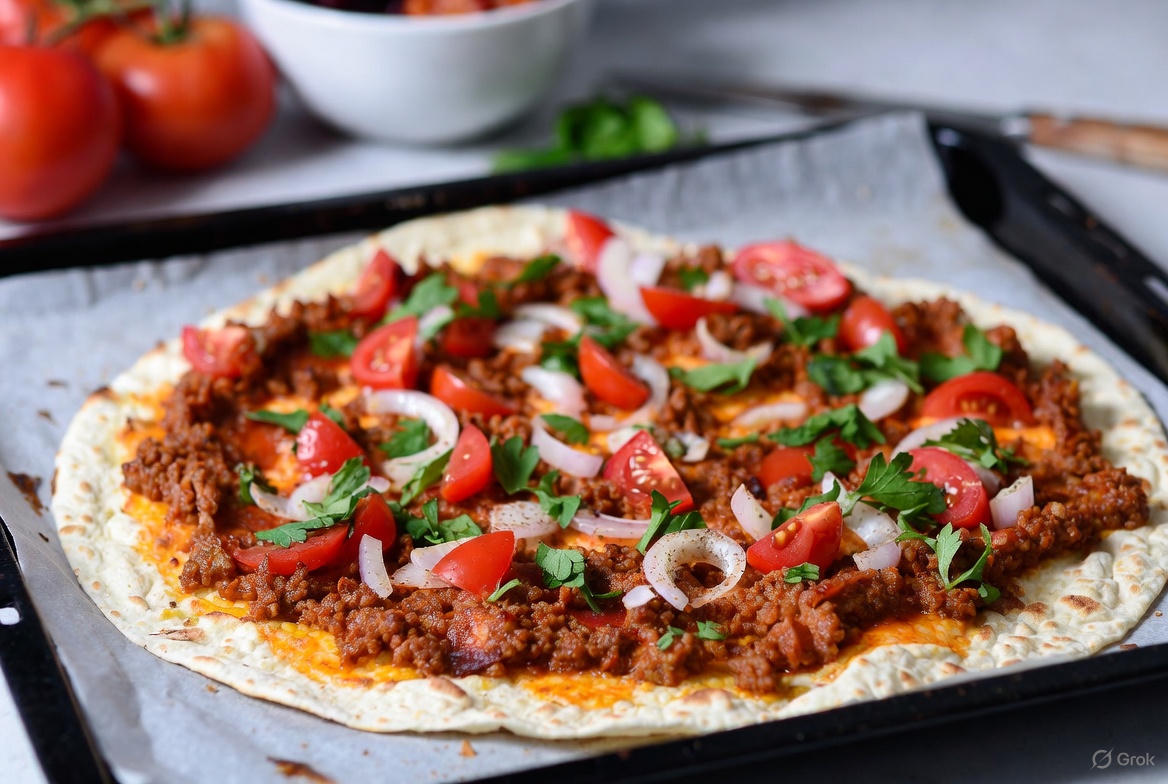 Oven-Baked Lahmacun