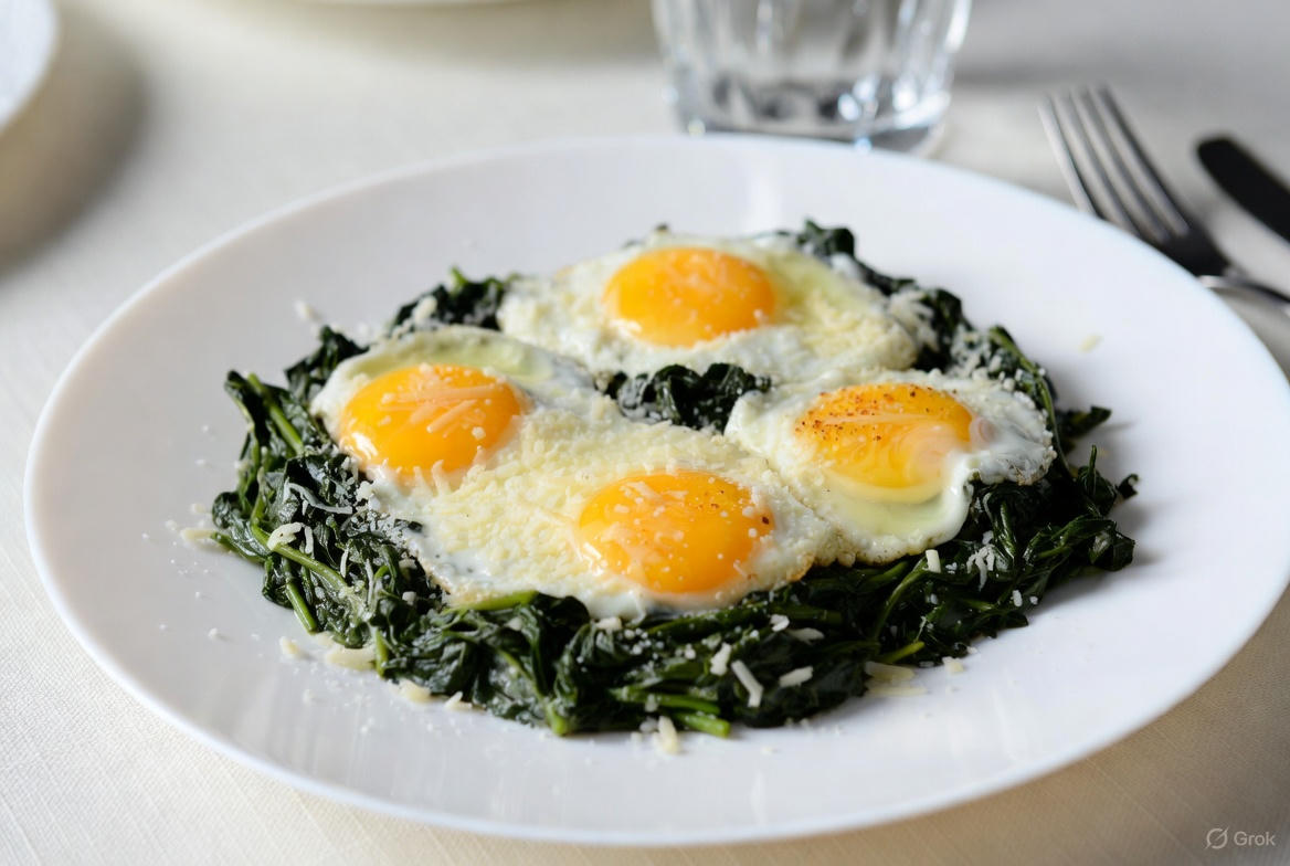 Espinacas con Huevo