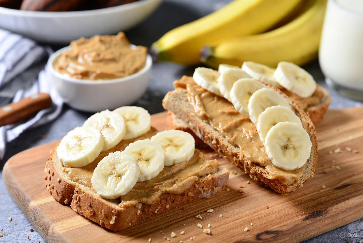Tostada con Mantequilla de Maní