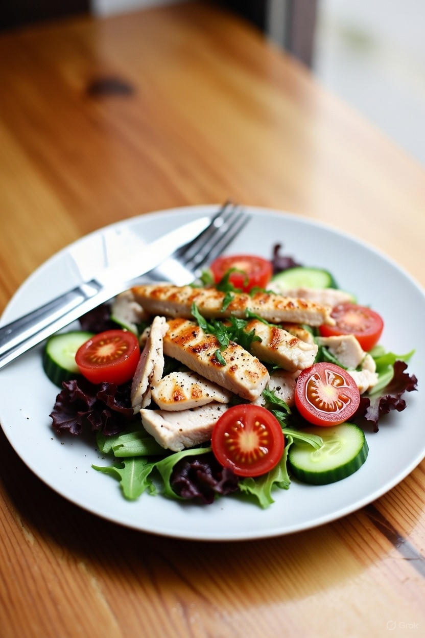Ensalada con Pollo a la Parrilla